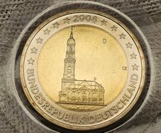 Germany 2008 D 2 Euro Hamburg Beautiful Uncirculated