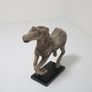19th Century Antique Carved Wood Carnival Carousel Horse on Plinth Image 4
