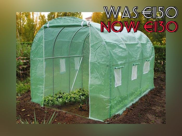SUMMER SALE Polytunnel Greenhouse 3x2x2m 6m Squared Poly Tunnels Gardening Walk In Pollytunnel Tent with Steel Frame