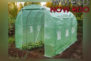 SUMMER SALE Polytunnel Greenhouse 3x2x2m 6m Squared Poly Tunnels Gardening Walk In Pollytunnel Tent with Steel Frame