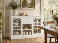 main image for ad White Sideboard Cabinet with Glass Doors