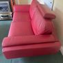 red leather sofa Image 4