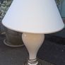 Huge 2 x Lamps Brass Ceramic Image 3
