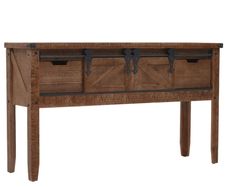 Console Table Solid Fir Wood 131x35.5x75 cm Brown