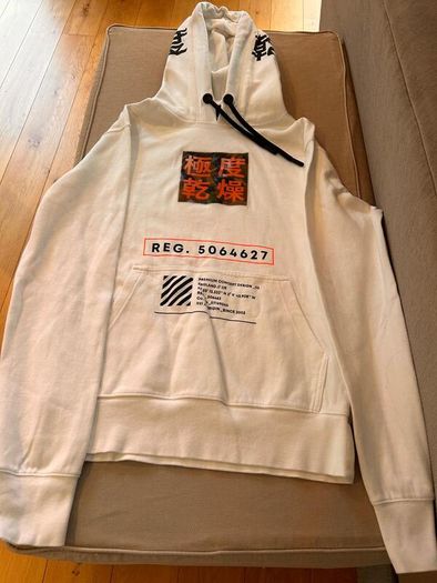 Superdry white hoodie - size M