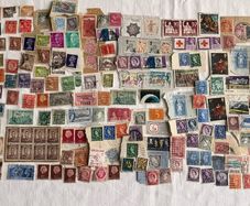 Old stamp collection - world stamps - used