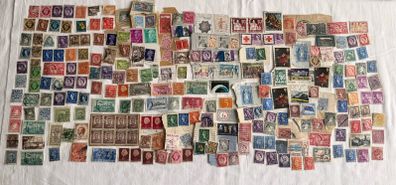 Old stamp collection - world stamps - used
