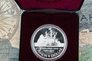 1987 Canada 1 Dollar Silver Proof Coin Davis Strait