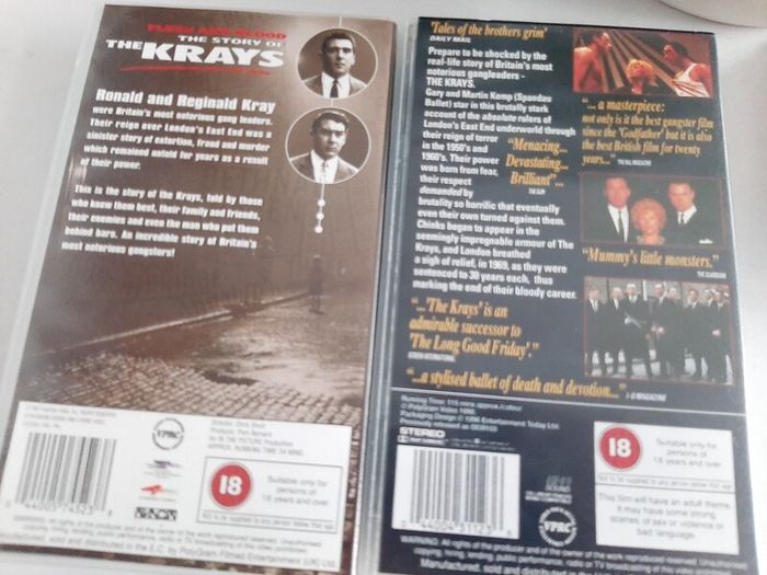 New Krays Vhs Boxset