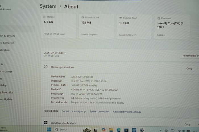 Dell 14 DC14250 | Intel Core 5 120U | 16GB | 512GB