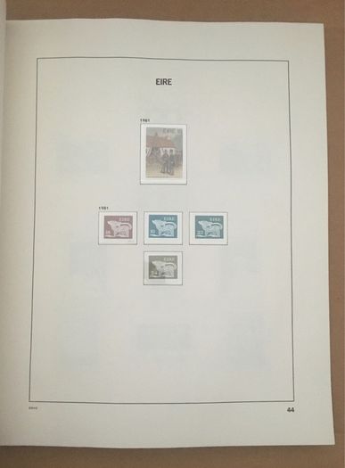 1929-1995 Ireland Commemorative incl sheetlets & 1968-1995 Definitive (inc Gerl series, Architecture & Treasures inc Enschede) Stamp Collection in Davo Album. (shown in 95 images)