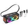 Beat Bass Wireless Karaoke Speaker Supports TF, USB, AUX with 2 Wireless Microphones Image 3