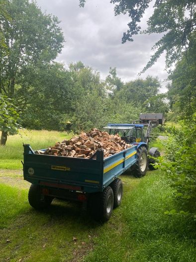 Trailer loads of hardwood firewood