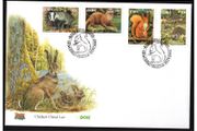 2002 Ireland Irish Animals featuring Badger, Otter, Red Squirrel &amp; Hedgehog Stamps An Post First Day Cover (FDC)