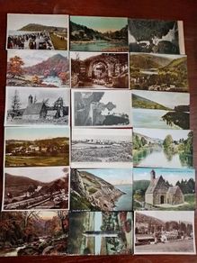 15 very old postcards of co. wicklow in good condition