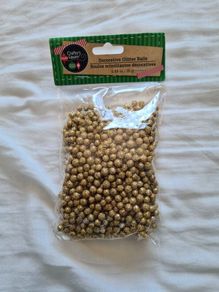 Decorative Gold Glitter Balls