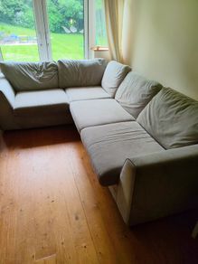 Cream corner couch