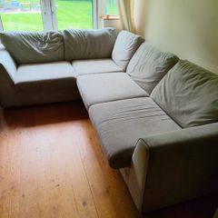 Cream corner couch