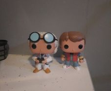 smarty Mc fly and doc funko figures