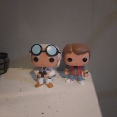 smarty Mc fly and doc funko figures