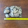Vintage Solid Wood Hand Carved Turtle Tortoise Jewelry Trinket Box Image 8