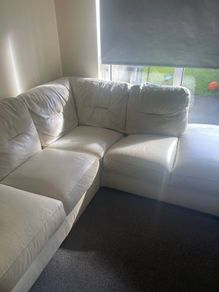 Leather corner sofa