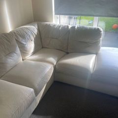 Leather corner sofa
