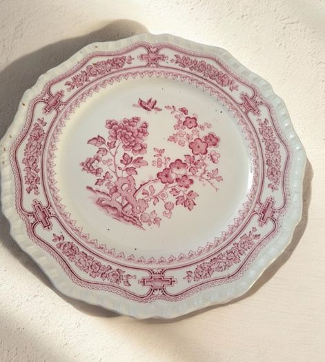 Vintage Masons Manchu Pink Red Ironstone Service 31 Pieces Mint Condition