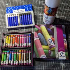 Fine Oil Pastels and fixative