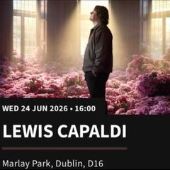 Less than face value...2 x Lewis Capaldi Tickets