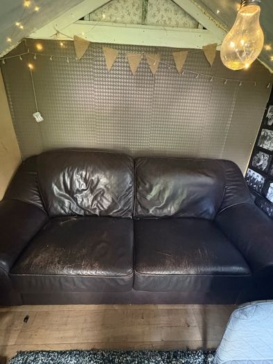 FREE leather 3 seater