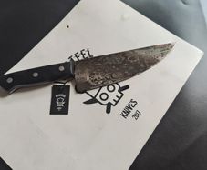Chef Black Knife Skull Desing By Di'Casteel