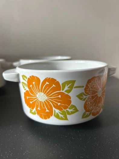Vintage  Arcopal Lotus Soup Bowls
