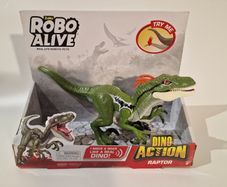 NEW Dino Action Raptor Dinosaur Toy - Robotic Movement & Roaring Sounds