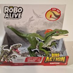 NEW Dino Action Raptor Dinosaur Toy - Robotic Movement & Roaring Sounds
