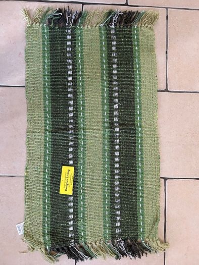 Ethnic Handwoven Green Rug