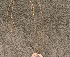 Vintage Heart Shaped Necklace with Shiva Shell