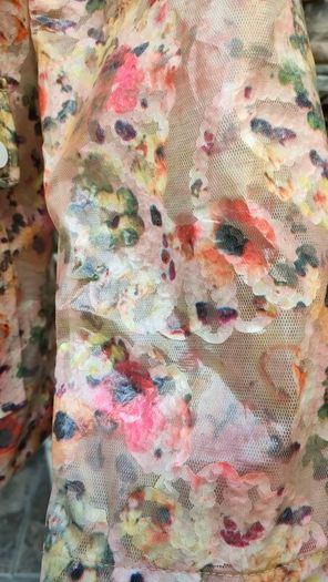 Topshop Womens Multicoloured Floral Rain Coat Size 10 Perfect for festival season