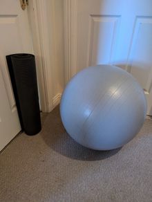 Yoga Ball and mat