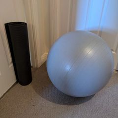 Yoga Ball and mat