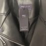 M&S Faux Leather Biker Jacket Size 14 Image 6