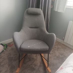 Meadows and Byrne Grey Ava Rocking Chair