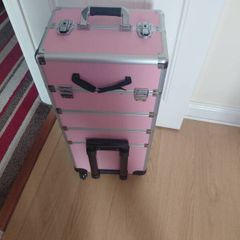 Large pink vanity case