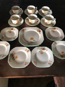 19 piece china art deco