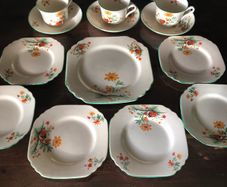 19 piece china art deco