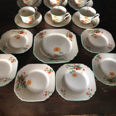 19 piece china art deco