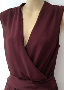 Oasis burgundy dress