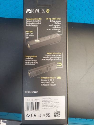 Ledlenser W5R rechargeable Flashlight