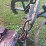 Vintage green plough, garden ornament, D18 Image 5
