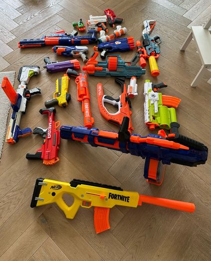 Large Nerf Blaster Bundle - 18 Blasters - Titan CS-50, Fortnite BASR-L, Delta Trooper and More